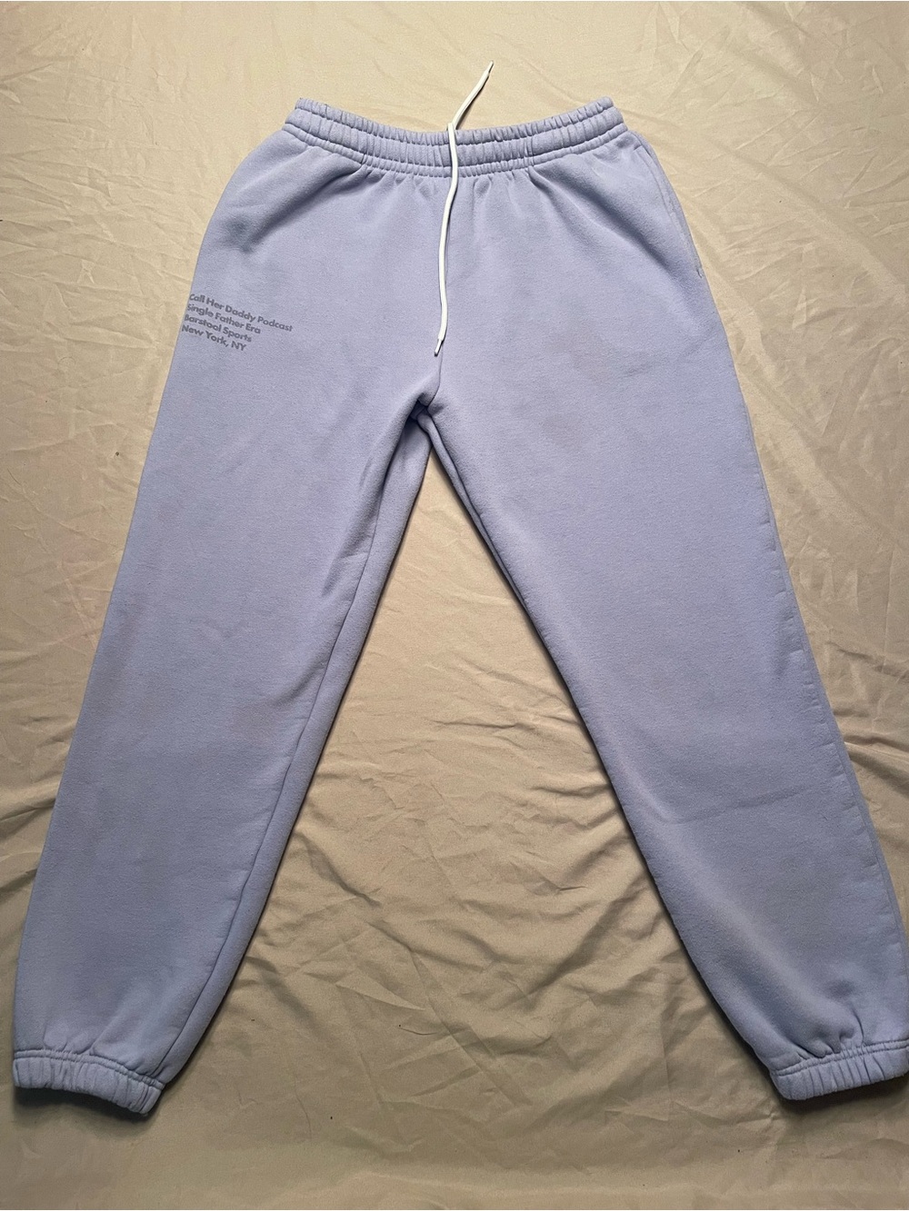Barstool Sports Lavender Fleece Jogger Pants - Casual Comfort - Running Gym Wear